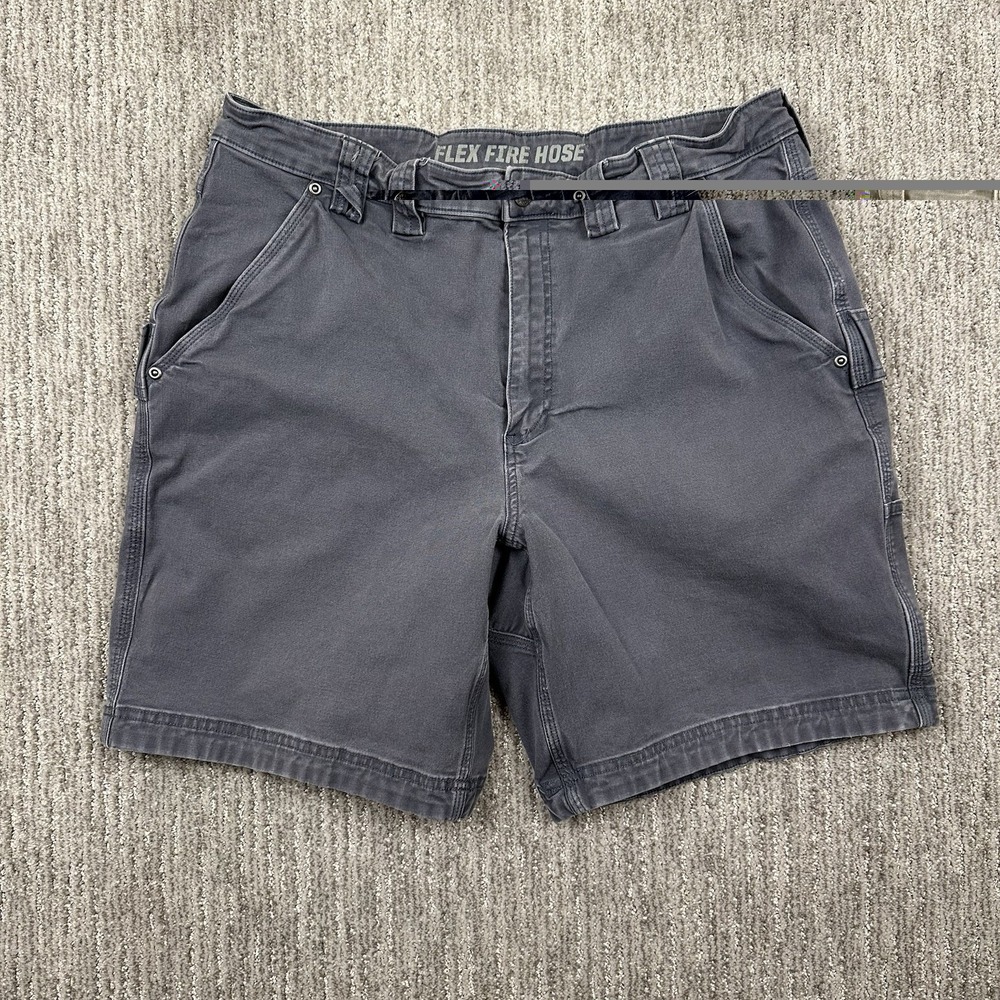 Duluth Trading Shorts Mens 38 Gray Canvas Heavyweight Casual Workwear Carpenter